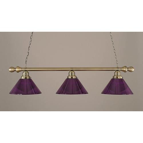 Antique Brass Pool Table Light