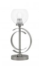 Toltec Company 56-GP-4100 - Accent Lamp, Graphite Finish, 5.75" Clear Bubble Glass