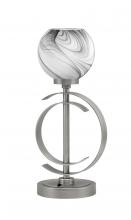 Toltec Company 56-GP-4109 - Accent Lamp, Graphite Finish, 5.75" Onyx Swirl Glass