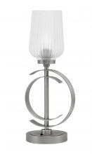 Toltec Company 56-GP-4250 - Accent Lamp, Graphite Finish, 5" Clear Textured Glass