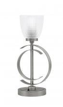 Toltec Company 56-GP-500 - Accent Lamp, Graphite Finish, 5" Clear Ribbed Glass