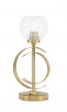 Toltec Company 56-NAB-4100 - Accent Lamp, New Age Brass Finish, 5.75" Clear Bubble Glass