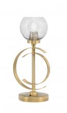Toltec Company 56-NAB-4102 - Accent Lamp, New Age Brass Finish, 5.75" Smoke Bubble Glass