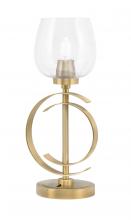 Toltec Company 56-NAB-4810 - Accent Lamp, New Age Brass Finish, 6" Clear Bubble Glass