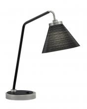 Toltec Company 59-GPMB-4059 - Desk Lamp, Graphite & Matte Black Finish, 7" Black Matrix Glass