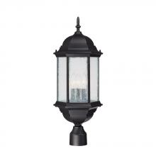 Capital 9837BK - 3 Light Outdoor Post Lantern