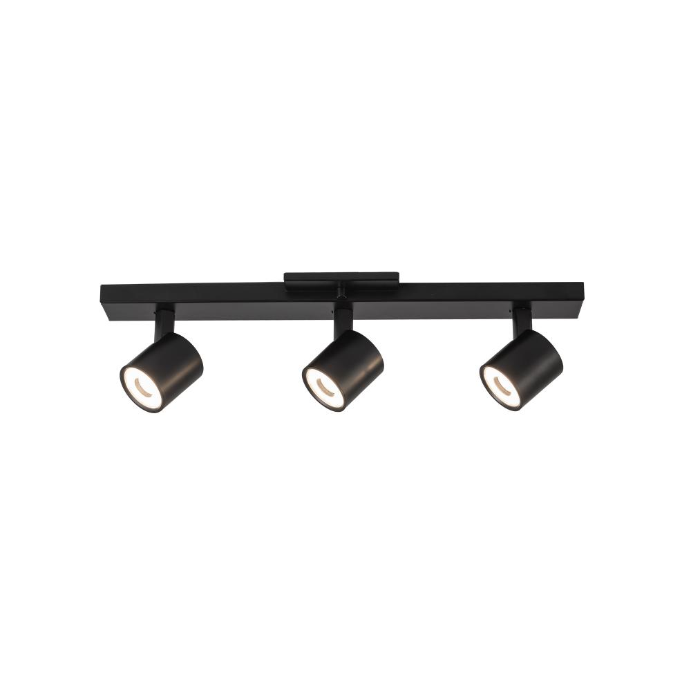 Arnold 3-Head Black LED Track Lights