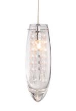 Kuzco Lighting Inc 41271C - Single Lamp Pendant with Crystals