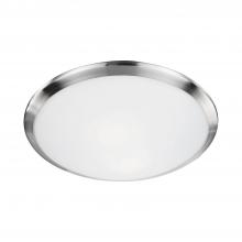 Kuzco Lighting Inc 51562BN - Malta 15-in Brushed Nickel 2 Lights Flush Mount