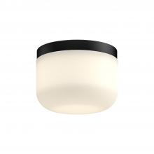 Kuzco Lighting Inc FM53005-BK/OP - Mel 5-in Black/Opal Glass LED Flush Mount