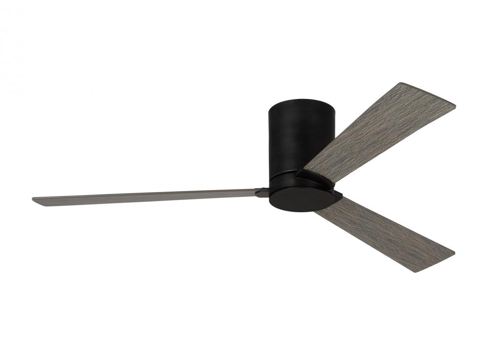 Rozzen 44-inch indoor/outdoor Energy Star hugger ceiling fan in aged pewter finish