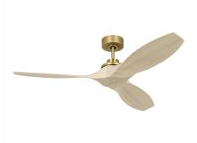 Visual Comfort & Co. Fan Collection 3CLNSM52BBSWWO - Collins Smart 52 Ceiling Fan in Burnished Brass with Washed White Oak Blades
