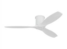 Visual Comfort & Co. Fan Collection 3CNHSM52RZW - Collins 52-inch indoor/outdoor smart hugger ceiling fan in matte white finish