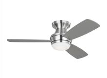 Visual Comfort & Co. Fan Collection 3IKR44BSD - Ikon 44" Dimmable Integrated LED Indoor Brushed Steel Hugger Ceiling Fan with Light Kit
