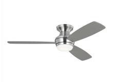 Visual Comfort & Co. Fan Collection 3IKR52BSD - Ikon 52" Dimmable Integrated LED Indoor Brushed Steel Hugger Ceiling Fan with Light Kit