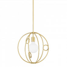 Mitzi by Hudson Valley Lighting H485701S-AGB - 1 Light Small Pendant