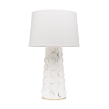 Mitzi by Hudson Valley Lighting HL335201-WH/GL - Naomi Table Lamp