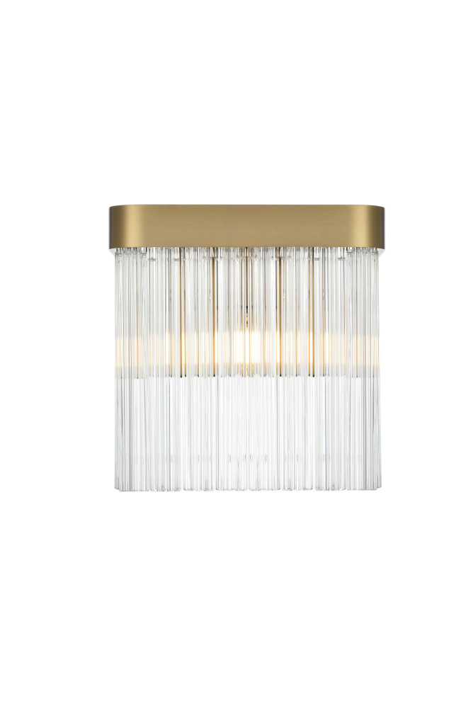Wall Sconce W9"S4.7"H9"L1 Satin Gold