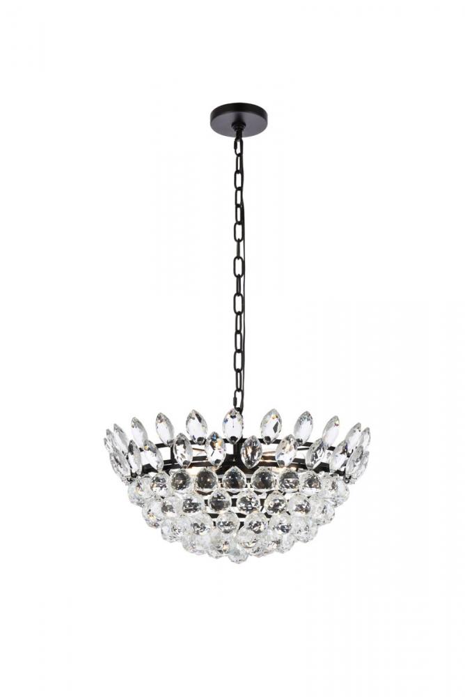 Emilia 20 inch pendant in black