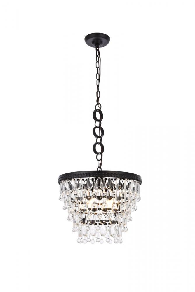 Nordic 4 lights black pendant
