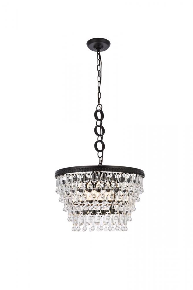 Nordic 5 lights black pendant