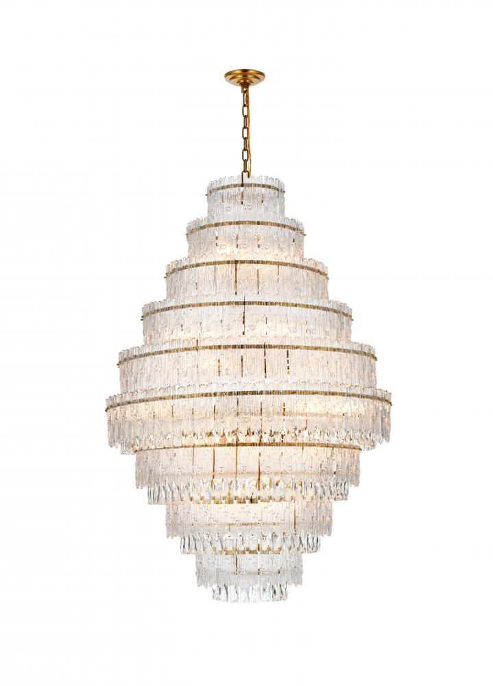 Emilia Hang D36"H53.5" E12 L27 Satin Gold
