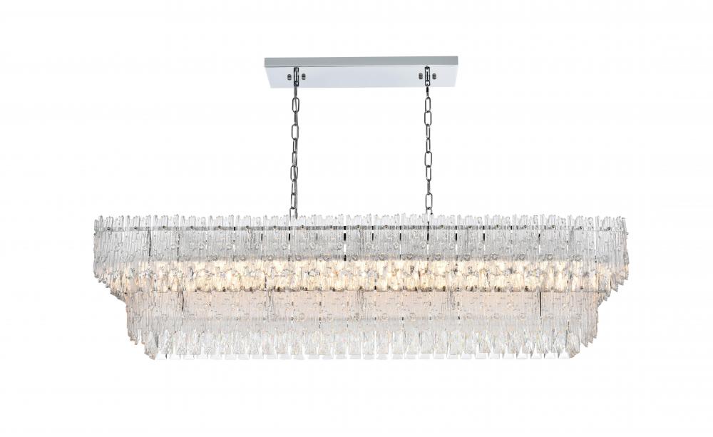 Emilia Hang L50"W14"H12.5" E12 L8 Chrome