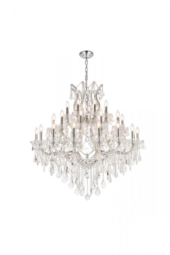 Maria Theresa 37 light Chrome Chandelier Clear Royal Cut Crystal