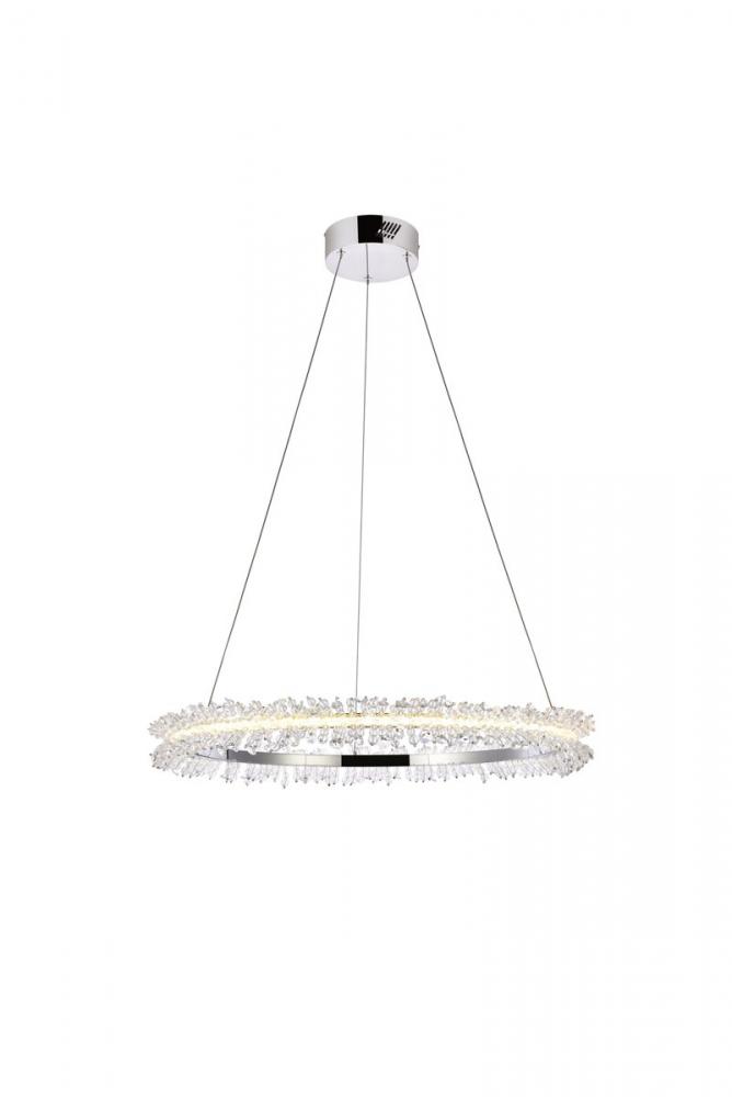 Laurel LED 26 inch Chrome pendant