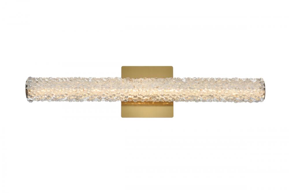 Bowen Wall Sconce W24" H5.5" E4.5" LED 12W DIM 3CCT  Satin Gold