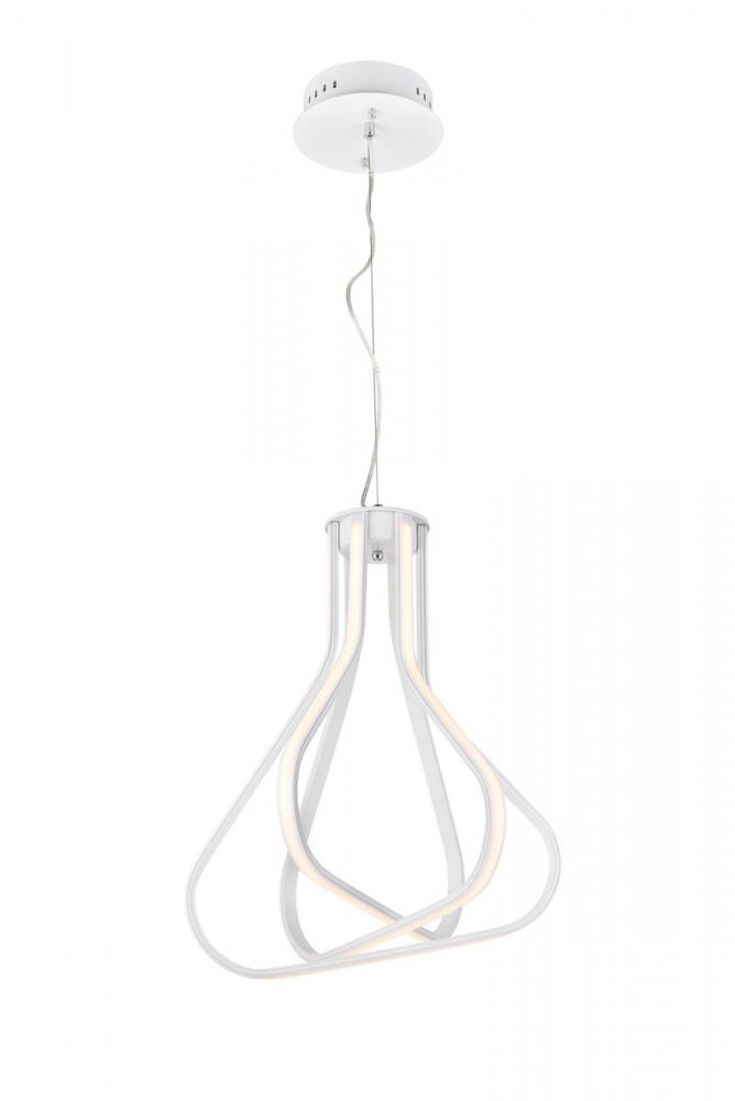 Dahlia LED HANG D18"H20"34W WH