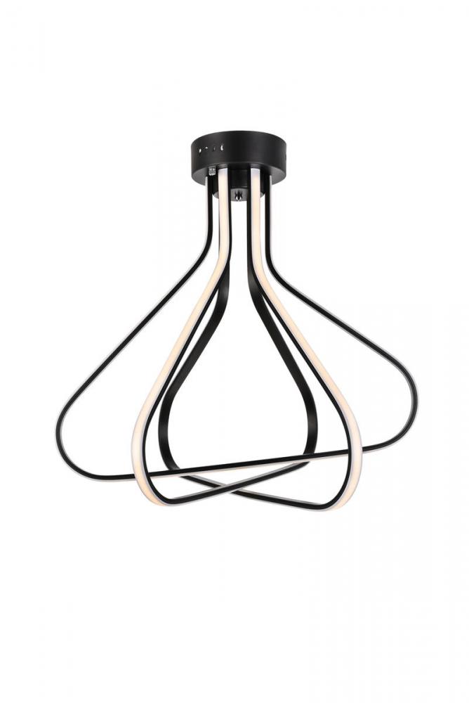 Dahlia LED FLUSH L26"H27"42W BK