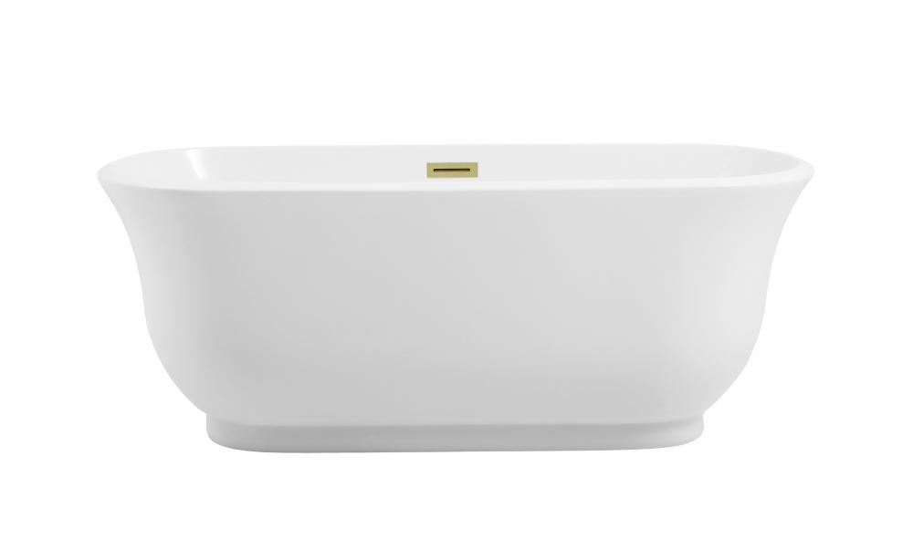 Bathtub 59.1x28.3x22.4 GW with BGD drain kit