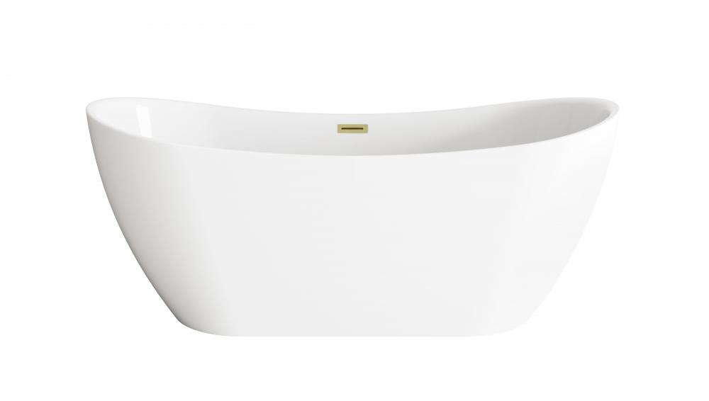 Bathtub 66.9 x 28.3 x 27.6 GW with BGD drain kit