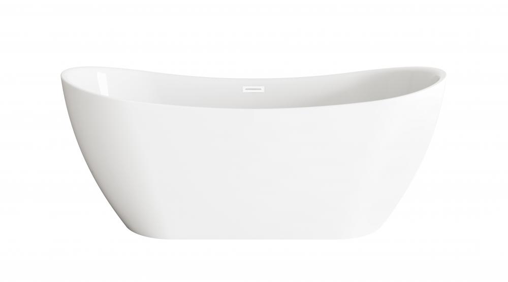 Bathtub 66.9 x 28.3 x 27.6 GW with WHT drain kit