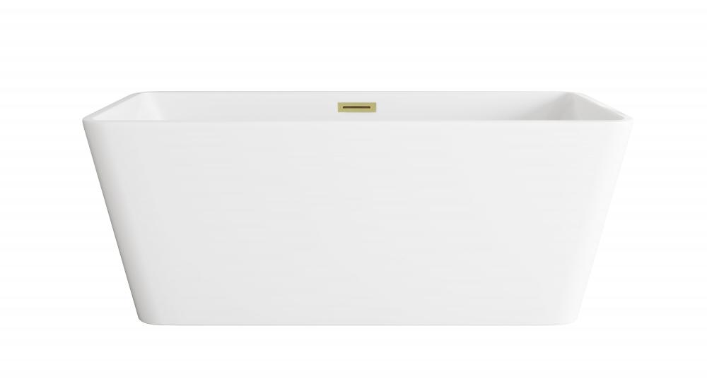 Bathtub 59.1 x 29.5 x 22.8 Glossy White