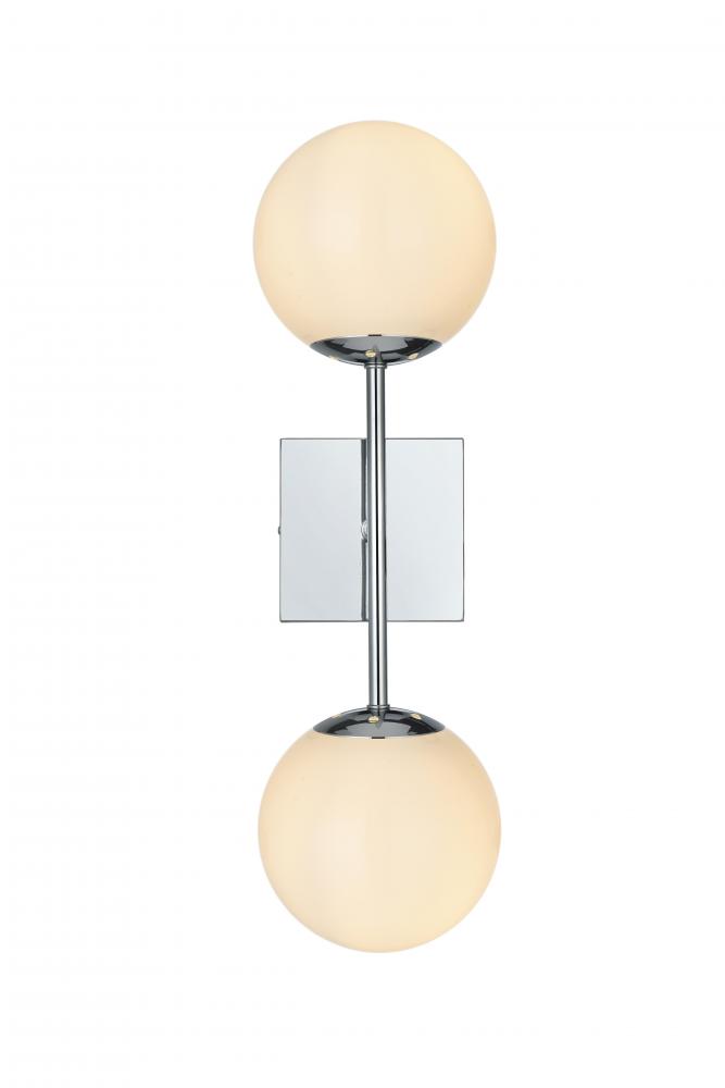 Neri Wall Sconce W5.9"E6.7"H20" Chrome