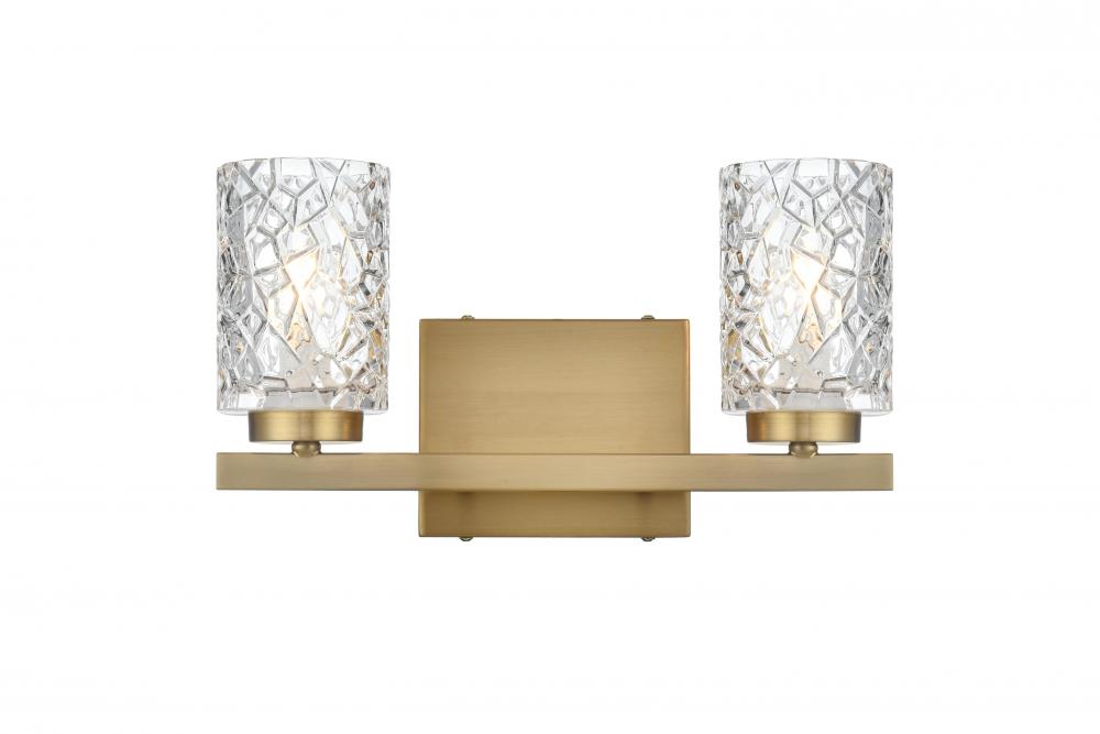 Cassie Wall sconce W14"E5.2"H7.7" Satin Gold