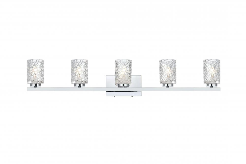 Cassie Wall sconce W41.3"E5.2"H7.7"Chrome