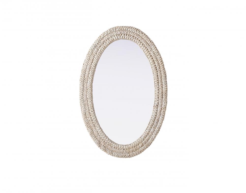 Jute Rope Mirror 24''x36'' Linen White