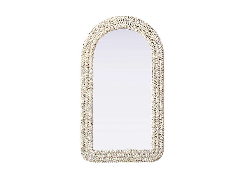 Jute Rope Mirror 24''x42'' Linen White
