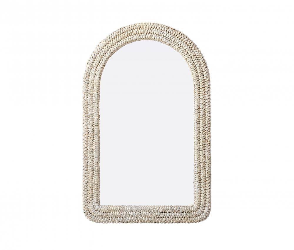 Jute Rope Mirror 27''x42'' Linen White