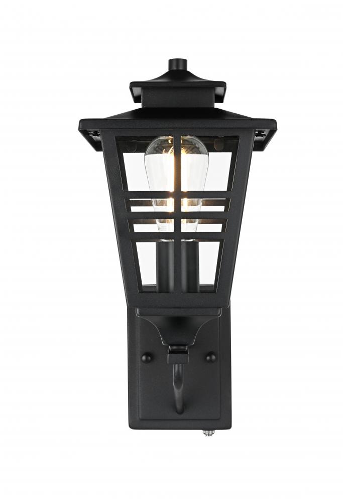 Wall sconce W7" H15" E9" L1 Black
