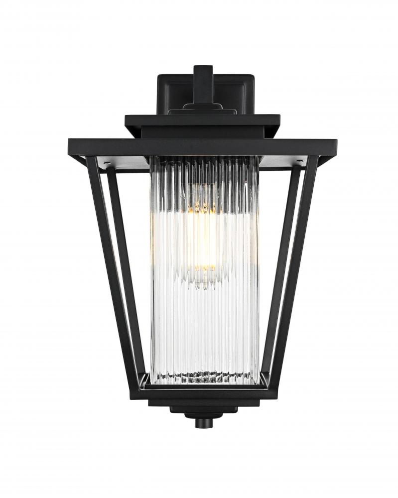 Wall sconce W10" H15.5" E11" L1 Black