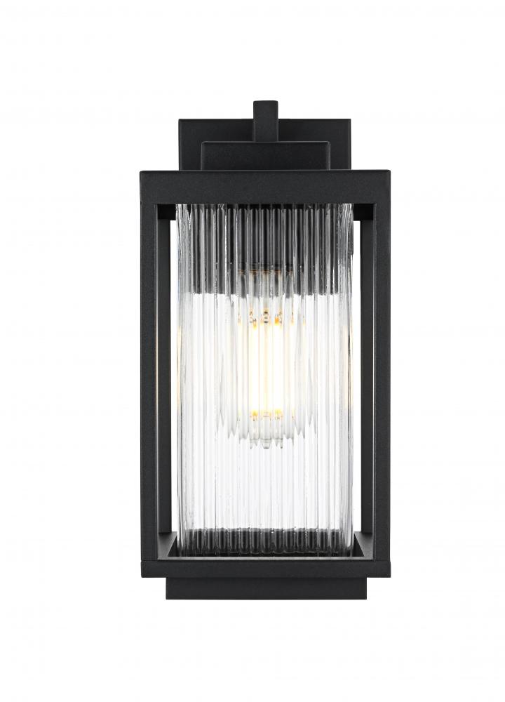 Wall sconce W6" H12.5" E7" L1 Black