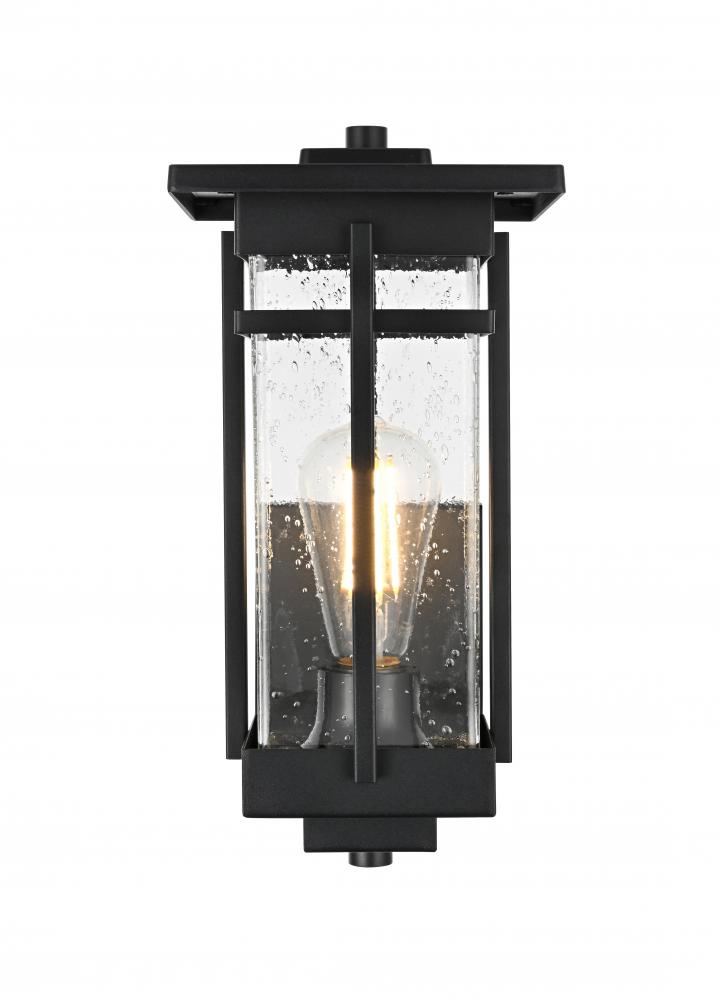 Wall sconce W6.5" H13" E7" L1 Black