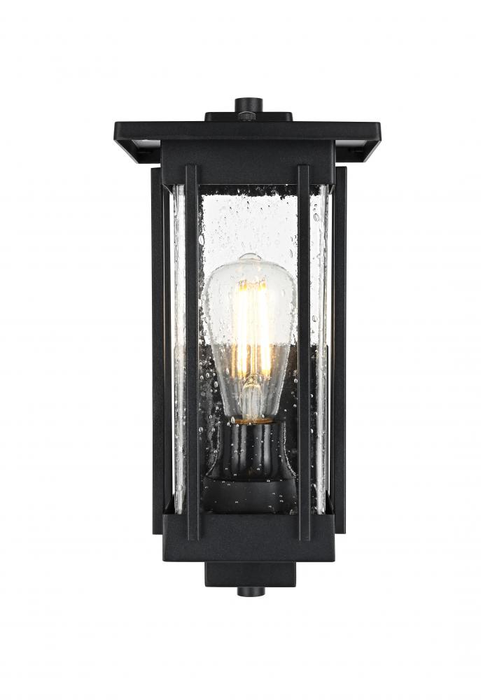 Wall sconce W6.5" H13" E7" L1 Black