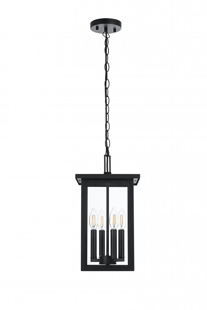 Outdoor Hanging L9" H16" E9" L4 Black