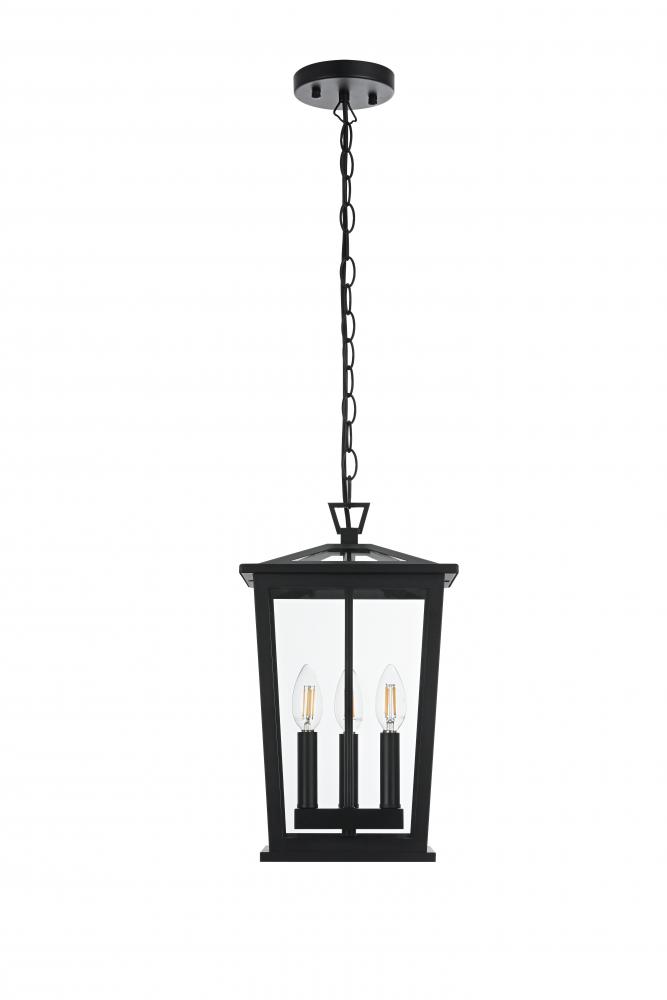 Outdoor Hanging L9.5" W7" H15.5" L3 Black