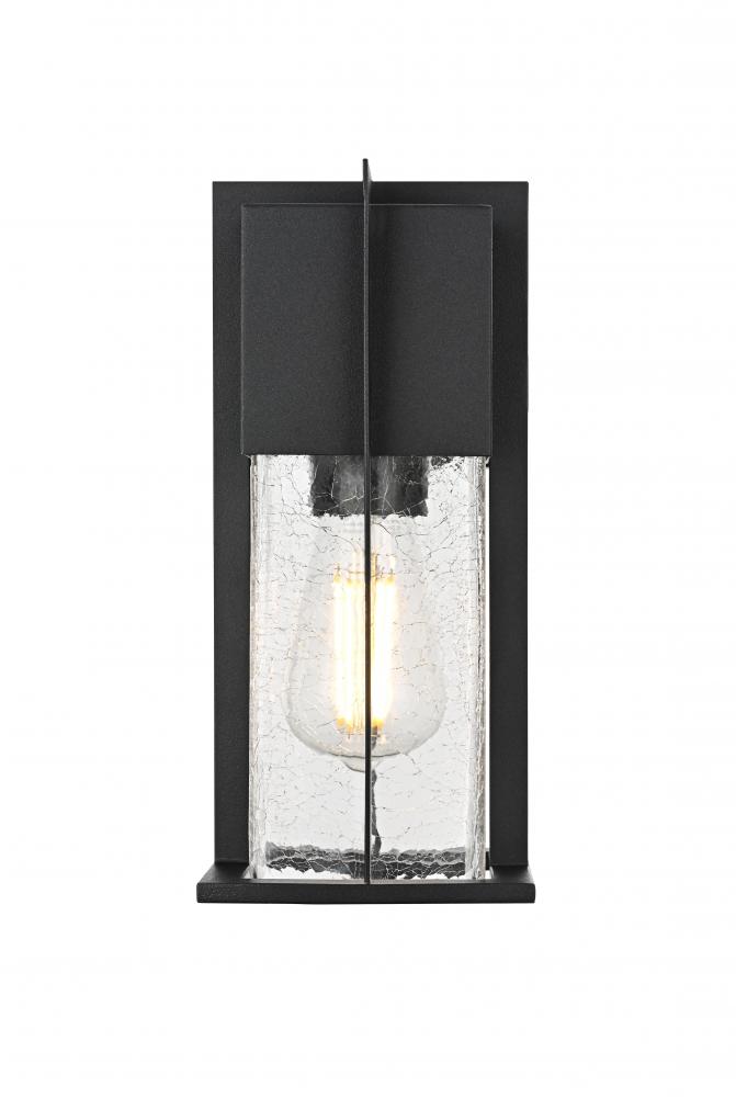 Wall sconce W5" H11.5" E6.5" L1 Black